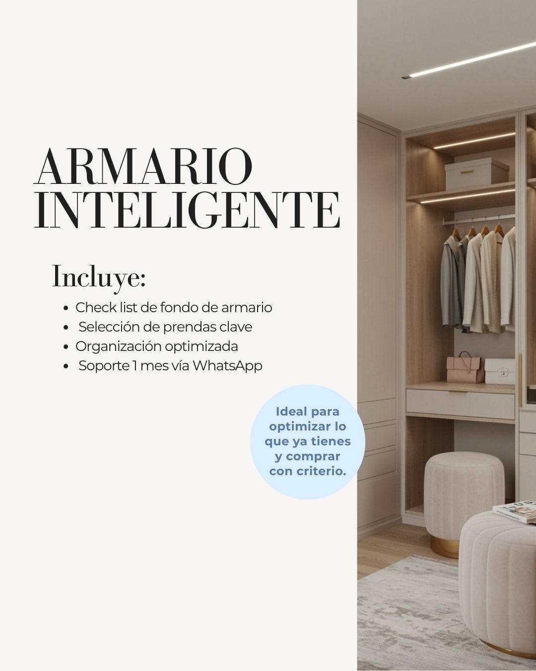 Análisis de Armario con Checklist de imprescindibles